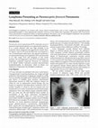 Research paper thumbnail of Lymphoma Presenting as Pneumocystis Jirovecii Pneumonia