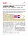 Research paper thumbnail of Tuning interlayer coupling in large-area heterostructures with CVD-grown MoS2 and WS2 monolayers