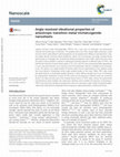 Research paper thumbnail of Angle resolved vibrational properties of anisotropic transition metal trichalcogenide nanosheets