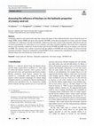 Research paper thumbnail of Assessing the influence of biochars on the hydraulic properties of a loamy sand soil