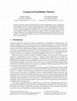 Research paper thumbnail of Categorical Probabilistic Theories