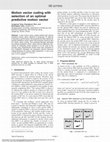 Research paper thumbnail of Motion vector coding with selection of an optimal predictive motion vector