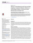 Research paper thumbnail of RESEARCH ARTICLE Efficacy of Handwashing with Soap and Nail Clipping on Intestinal Parasitic Infections in School-Aged Children: A Factorial Cluster Randomized Controlled Trial