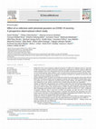 Research paper thumbnail of Effect of co-infection with intestinal parasites on COVID-19 severity: A prospective observational cohort study