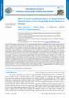 Research paper thumbnail of Effect of Awris Traditional Dances on Health Related Physical Fitness Traits among High School Students in Ethiopia