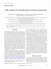 Research paper thumbnail of Allelic variation at loci controlling stripe rust resistance in spring wheat