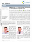 Research paper thumbnail of Scholl reaction as a powerful tool for the synthesis of nanographenes: a systematic review