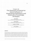 Research paper thumbnail of The Potential of Enterprise Social Software in Integrating Exploitative and Explorative Knowledge Strategies