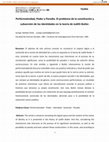 Research paper thumbnail of Performatividad, Poder y Parodia. El problema de la constitución y subversión de las identidades en la teoría social de Judith Butler