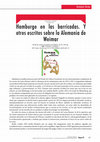 Research paper thumbnail of Larisa Reisner. Hamburgo en las barricadas. Y otros escritos sobre la Alemania de Weimar (Edición de Richard Chappell). 2019. Fondo de cultura económica, Colección popular 751. (Título original: Hamburg at the barricades)