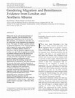 Research paper thumbnail of Gendering migration and remittances: evidence from London and northern Albania