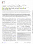 Research paper thumbnail of Historical Outbreaks of Simian Hemorrhagic Fever in Captive Macaques Were Caused by Distinct Arteriviruses