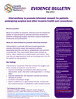 Research paper thumbnail of Interventions to promote informed consent for patients undergoing surgical and other invasive healthcare procedures