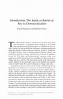 Research paper thumbnail of Introduction: The Kurds as Barrier or Key to Democratization