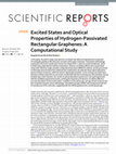 Research paper thumbnail of Excited States and Optical Properties of Hydrogen-Passivated Rectangular Graphenes: A Computational Study