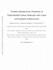 Research paper thumbnail of Tunable Optoelectronic Properties of Triply Bonded Carbon Molecules with Linear and Graphyne Substructures