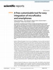 Research paper thumbnail of A free customizable tool for easy integration of microfluidics and smartphones