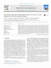 Research paper thumbnail of Load-biased martensitic transformation strain of Ti50–Ni47–Co3 strip obtained by a twin-roll casting technique