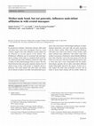 Research paper thumbnail of Mother-male bond, but not paternity, influences male-infant affiliation in wild crested macaques