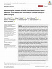 Research paper thumbnail of Morphological variants of silent bared‐teeth displays have different social interaction outcomes in crested macaques ( Macaca nigra )