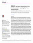 Research paper thumbnail of Validation of a Novel Collection Device for Non-Invasive Urine Sampling from Free-Ranging Animals