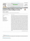 Research paper thumbnail of Prohibited artificial intelligence practices in the proposed EU artificial intelligence act (AIA