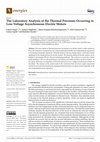 Research paper thumbnail of The Laboratory Analysis of the Thermal Processes Occurring in Low-Voltage Asynchronous Electric Motors