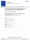 Research paper thumbnail of The Contribution of Commonwealth Armed Forces in UN Peacekeeping: The Case of Bangladesh