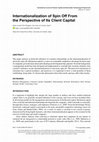 Research paper thumbnail of Internationalization of Spin Off From the Perspective of Its Client Capital