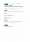 Research paper thumbnail of Frank Fischer, Truth and Post-Truth in Public Policy: Interpreting the Arguments