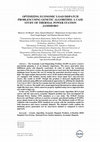 Research paper thumbnail of OPTIMIZING ECONOMIC LOAD DISPATCH PROBLEM USING GENETIC ALGORITHM: A CASE STUDY OF THERMAL POWER STATION JAMSHORO