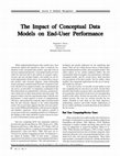 Research paper thumbnail of The Impact of Conceptual Data Models on End-User Performance