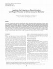 Research paper thumbnail of Applying the Expectancy Disconfirmation and Regret Theories to Online Consumer Behavior