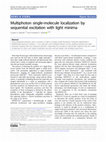 Research paper thumbnail of Multiphoton single-molecule localization by sequential excitation with light minima