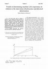 Research paper thumbnail of Volume 5 Number 2 Trends in determining machine Life-expectancy in relation to the innovation obsolescence and physical deterioration