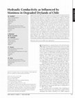 Research paper thumbnail of Hydraulic Conductivity as Influenced by Stoniness in Degraded Drylands of Chile