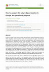 Research paper thumbnail of How to account for nature-based tourism in Europe. An operational proposal