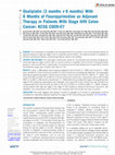 Research paper thumbnail of Oxaliplatin (3 months v 6 months) With 6 Months of Fluoropyrimidine as Adjuvant Therapy in Patients With Stage II/III Colon Cancer: KCSG CO09-07