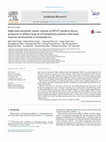 Research paper thumbnail of High total metabolic tumor volume in PET/CT predicts worse prognosis in diffuse large B cell lymphoma patients with bone marrow involvement in rituximab era