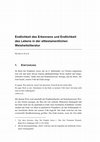 Research paper thumbnail of Endlichkeit des Erkennens und Endlichkeit des Lebens in der alttestamentlichen Weisheitsliteratur (2016)