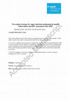 Research paper thumbnail of Prevention strategy for superinfection mathematical model tuberculosis and HIV associated with AIDS