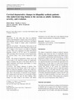 Research paper thumbnail of Cervical degenerative changes in idiopathic scoliosis patients who underwent long fusion to the sacrum as adults: incidence, severity, and evolution