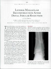 Research paper thumbnail of Lateral Malleolar Reconstruction After Distal Fibular Resection