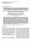 Research paper thumbnail of curing diarrhea in Khyber Pakhtunkhwa, Pakistan