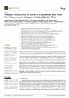 Research paper thumbnail of Nitrogen Critical Level in Leaves in ‘Chardonnay’ and ‘Pinot Noir’ Grapevines to Adequate Yield and Quality Must