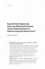 Research paper thumbnail of KANUNİLİK İLKESİ BAĞLAMINDA SAHTE VEYA MUHTEVİYATI İTİBARİYLE YANILTICI BELGE DÜZENLEME VE KULLANMA SUÇLARINDA MANEVİ UNSUR
IN THE CONTEXT OF THE PRINCIPLE OF LEGALITY A MORAL ELEMENT IN THE CRIMES OF FORMING AND USING FORGED OR MISLEADING DOCUMENTS DUE TO THEIR CONTENT