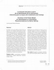 Research paper thumbnail of La duración del plano a partir de la identificación de la información: referentes para la mejora del rendimiento del montaje