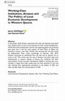 Research paper thumbnail of Working-Class Institutions, Amazon and The Politics of Local Economic Development in Western Queens