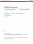 Research paper thumbnail of The Human As-If-Function and its Loss in Schizophrenia