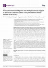 Research paper thumbnail of Association between Migraine and Workplace Social Support in the Social Context of China: Using a Validated Chinese Version of the DCSQ